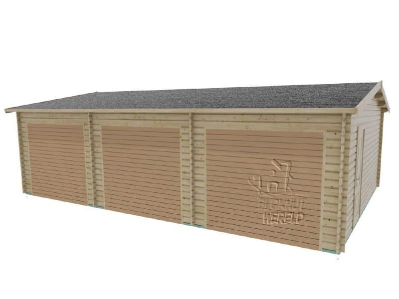 Houten garage Friesland 6x9m 44mm