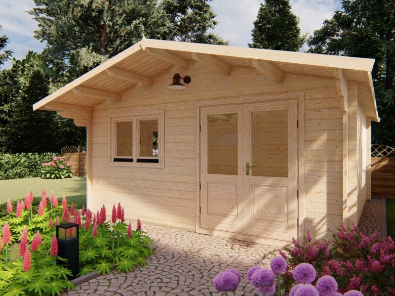 Blokhut Zeeland 5x5m 68mm