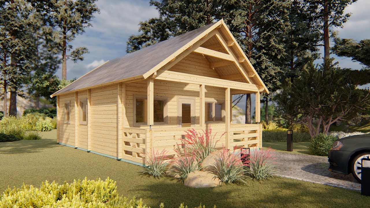 Chalet Groningen Max 5,6×6,6m 68mm