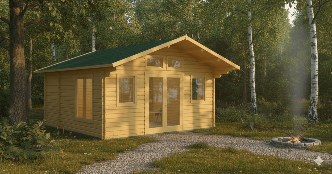 Tuinhuis De Bretten 4,80×4,90-44 23,52m² | Zadeldak