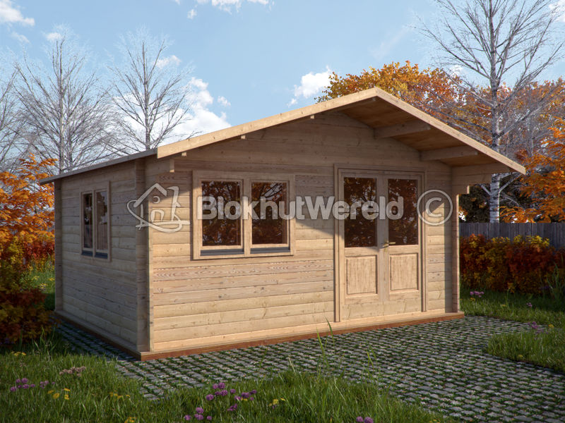 Blokhut Zeeland 5x4m 44mm met vloer