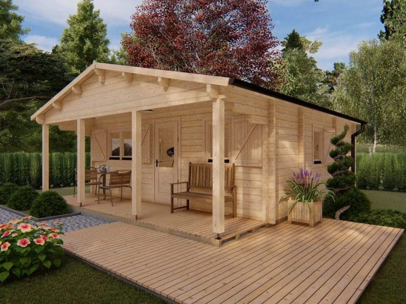 Weekend Chalet Bal 6x6m 68mm