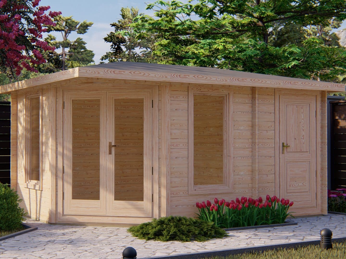 Tuinhuis Haarlem 3×4,4m 28mm