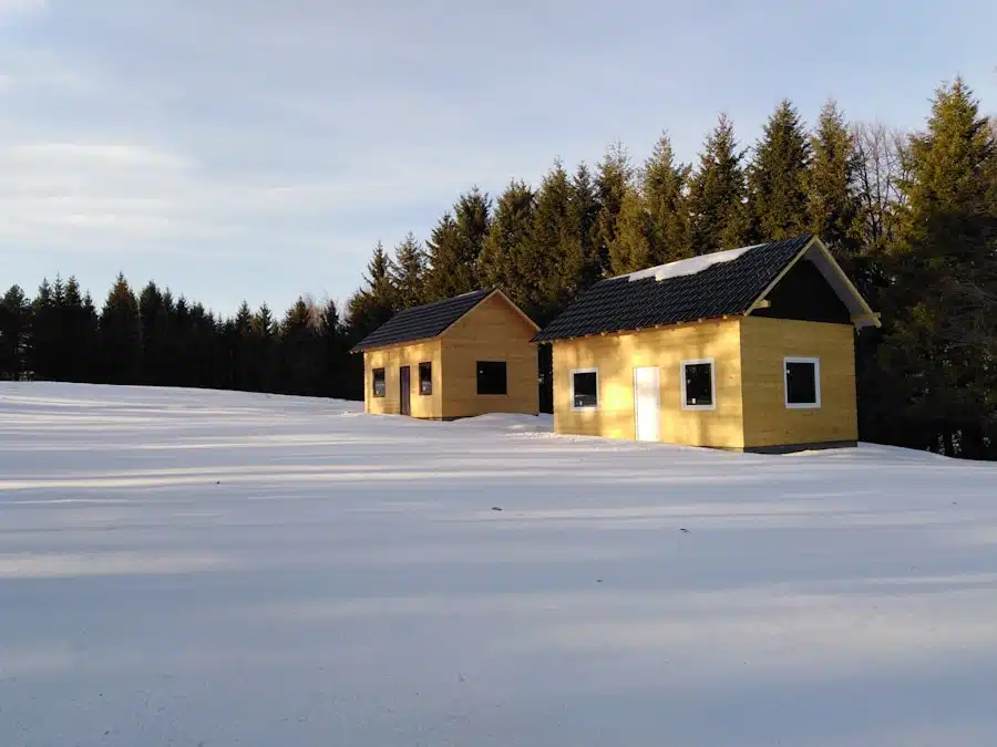 Blokhutten met aparte slaapruimte: slim en compact