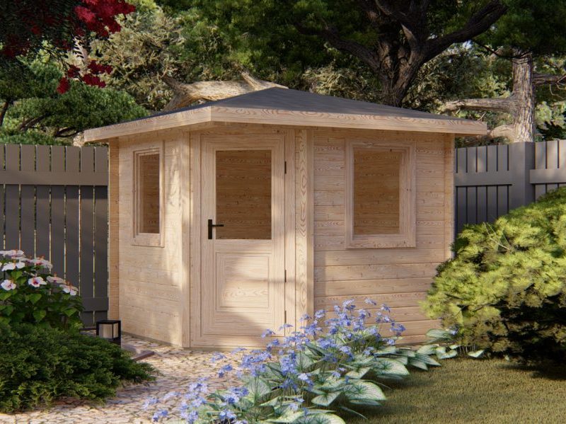Tuinhuis Kwakel 2,6×2,6m 28mm