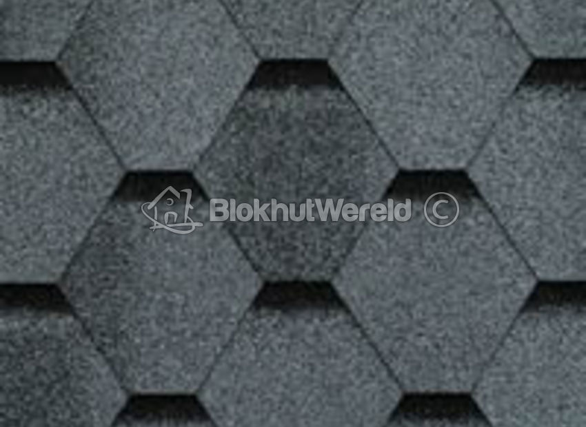 Dakshingles hexagonaal antraciet-zwart 3m2