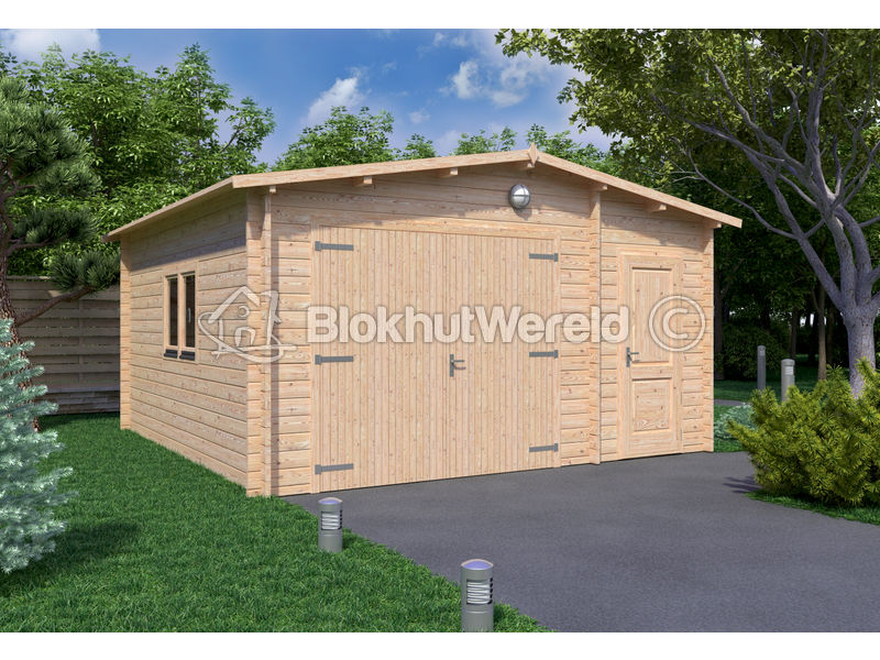 Houten garage Vlissingen 5x5m 44mm